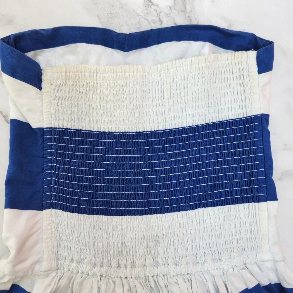 Abercrombie & Fitch - 100% Cotton Nautical Sailor Stripe Sleeveless Dress - Picture 5 of 8